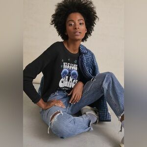 Anthropologie Sharlene Perkins Visions Of Change Graphic Thermal Top